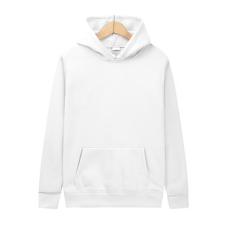 Women's casual solid color hoodie with pocket, polyester, hooded collar. Ideal for casual looks, regular fit.